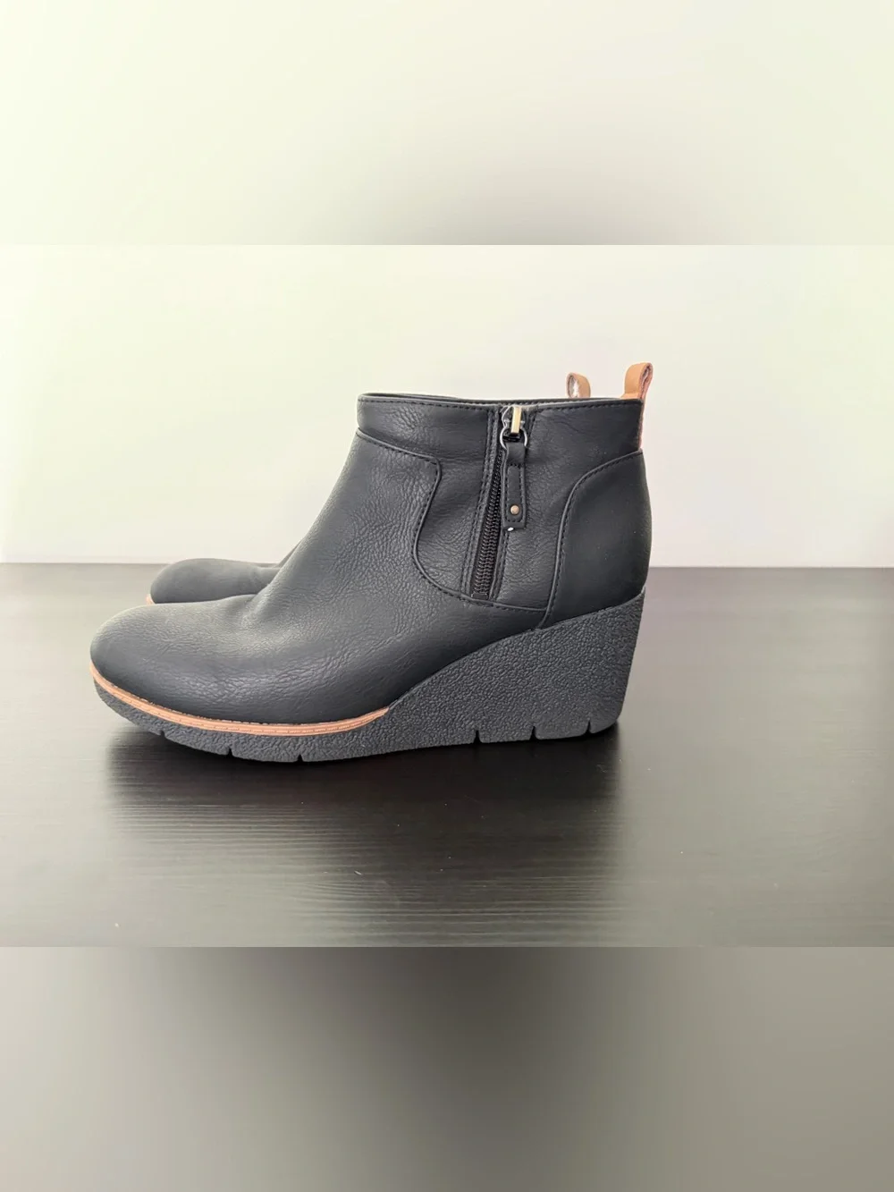 Dr. Scholls - Black Wedge Ankle Boots 9.5